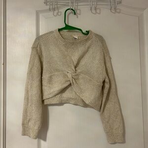 Carter's Cream Knotted Kids Sweater